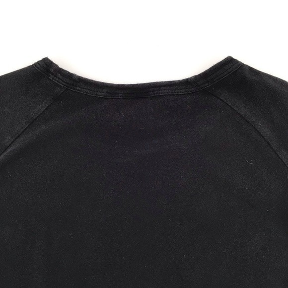 Adidas Women's Black White Long Sleeve Crew Neck Crop Top Size Large - Picture 9 of 12